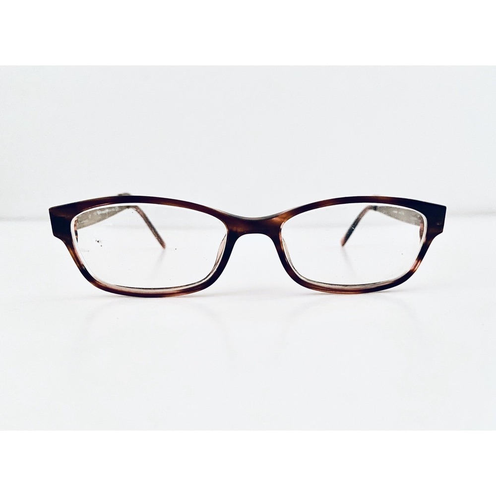 Kate Spade Brown Tortoise Cat Eye Glasses w Gold Metal Temples Leanne 1Y5 135